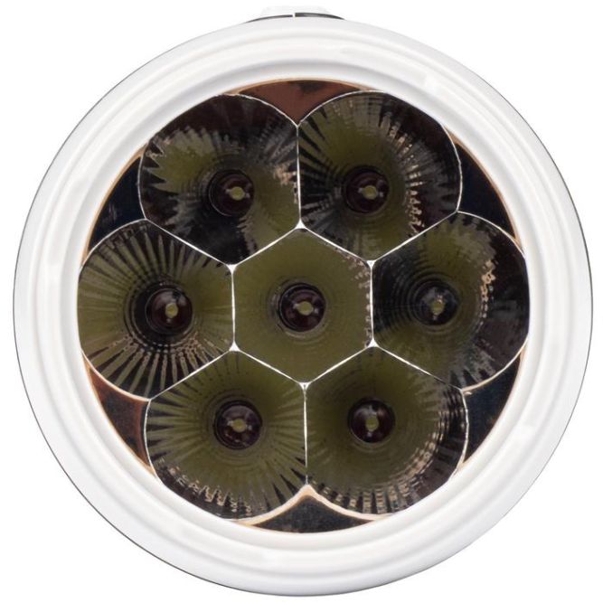 Фонарь аккумуляторный ручной AccuF2-L07-bk 7LED 2 режима: 100проц./25проц. аккум. 0.4А.ч выдвижная вилка индикатор зарядки черн. ФАZА 5000810