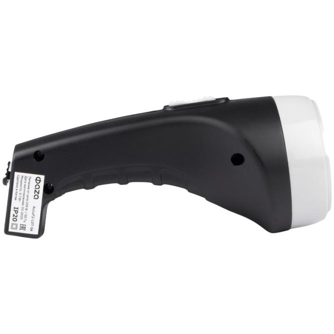 Фонарь аккумуляторный ручной AccuF2-L07-bk 7LED 2 режима: 100проц./25проц. аккум. 0.4А.ч выдвижная вилка индикатор зарядки черн. ФАZА 5000810