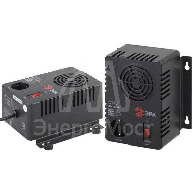 Стабилизатор напряжения СНК-500-У компакт. универс. 160-260В/220В 500ВА ЭРА Б0031063