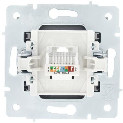 Розетка компьютерная 1-м СП Vesna механизм платина LEZARD 742-3588-139