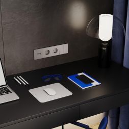 Розетка 1-м СП S70 16А с заземл. защ. шторки механизм кашемир Voltum VLS040203