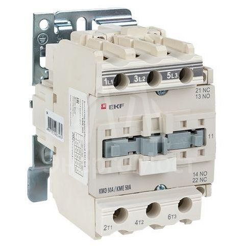 Контактор КМЭ 50А 380В NO+NC EKF ctr-s-50-380