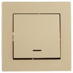 Выключатель с подсветкой VESNA зол. LEZARD 742-3688-111