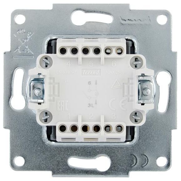 Выключатель с подсветкой VESNA зол. LEZARD 742-3688-111