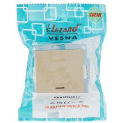 Выключатель с подсветкой VESNA зол. LEZARD 742-3688-111