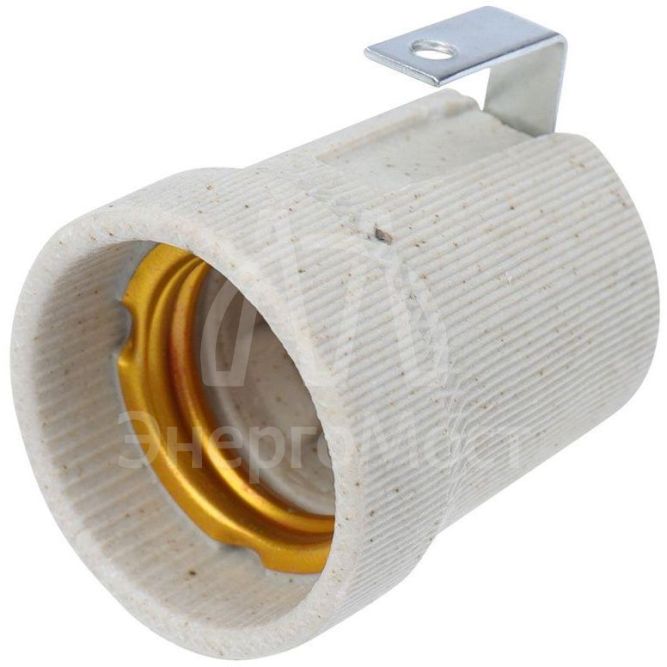 Патрон E27 керамический с держателем Rexant 11-8867