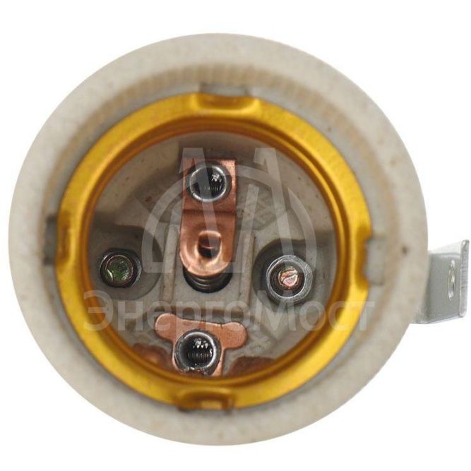 Патрон E27 керамический с держателем Rexant 11-8867