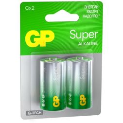 Элемент питания алкалиновый C/LR14 1.5В Super Alkaline G-Tech 14AA21-2CRSBC2 20/160 (блист.2шт) GP 1226