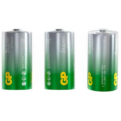 Элемент питания алкалиновый C/LR14 1.5В Super Alkaline G-Tech 14AA21-2CRSBC2 20/160 (блист.2шт) GP 1226