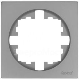 Рамка 1-м OSEN горизонт. квадрат сер. матов. LEZARD 743-7400-146