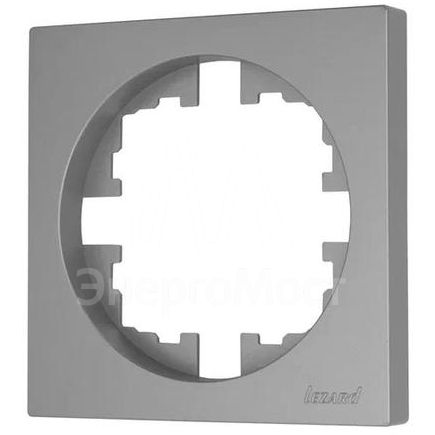 Рамка 1-м OSEN горизонт. квадрат сер. матов. LEZARD 743-7400-146