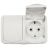 Блок ОП 2 розетки горизонт. Mini OG с заземл. керамика IP54 бел. Kranz KR-78-0607