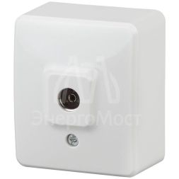 Розетка TV 1мод. ОП 11-3201-01 Эксперт бел. ЭРА Б0020724