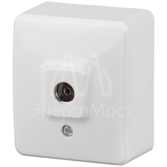 Розетка TV 1мод. ОП 11-3201-01 Эксперт бел. ЭРА Б0020724