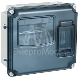 Корпус пластиковый ЩУРн-П 1/3 Krepta 3 IP66 PC LIGHT IEK MSP1-N-03-66-L