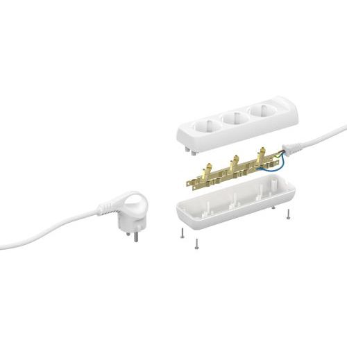 Удлинитель 3х7м с заземл. 10А IP20 UX-3e-7m ПВС 3х0.75 Эра Б0038577