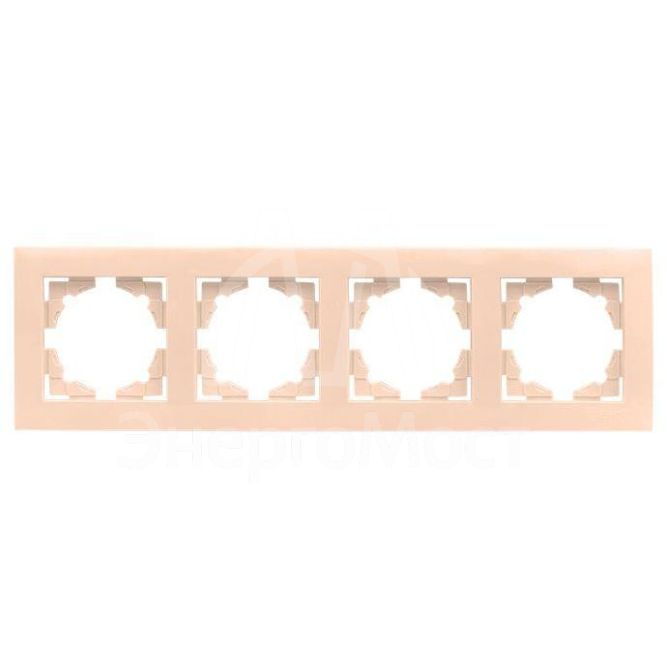 Рамка 4-м Валенсия крем. PROxima EKF EWM-G-304-20