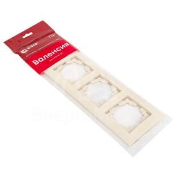 Рамка 4-м Валенсия крем. PROxima EKF EWM-G-304-20