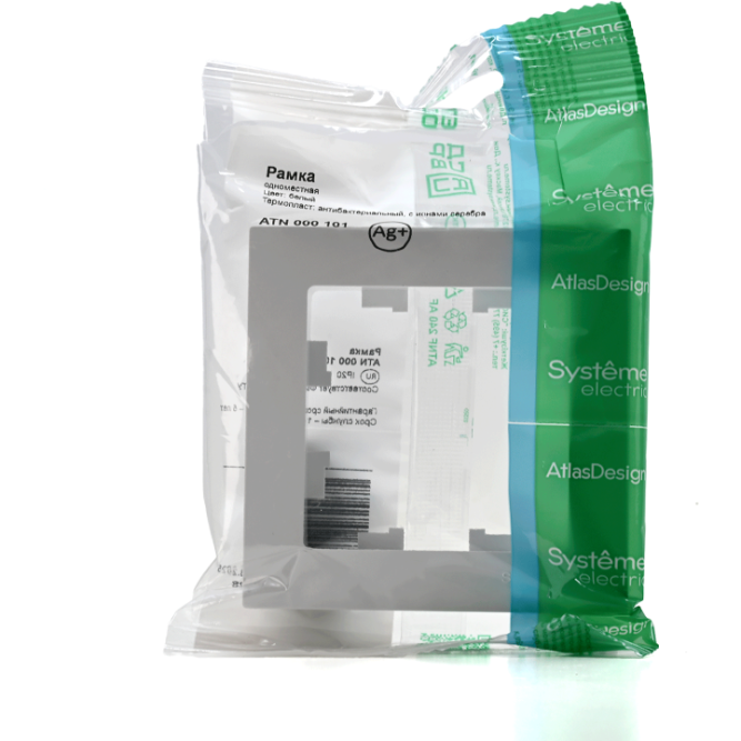 Рамка 1-м AtlasDesign бел. SchE ATN000101