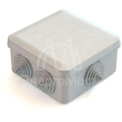 Коробка распаячная для наружнего монтажа с защелкивающейся крышкой 6 гермовводов100х100х50мм IP55 CHINT 8820014