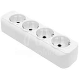 Колодка удлинителя 4-м с заземл. 16А Эксперт 3.5кВт EKF AKB16-4