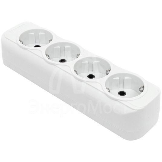 Колодка удлинителя 4-м с заземл. 16А Эксперт 3.5кВт EKF AKB16-4