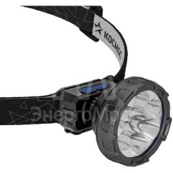 Фонарь аккумуляторный налобный 2Вт SMD LED Li-ion 14500 500мА.ч корпус ABS-пластик USB-шнур регулируемый эласт. ремешок КОСМОС KOC513Lit