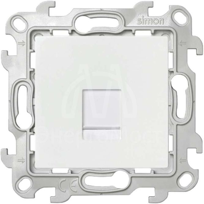 Механизм розетки телефонной RJ11 Simon24 бел. 2410480-030