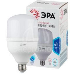 Лампа светодиодная высокомощная STD LED POWER T120-40W-4000-E27 40Вт T120 колокол 4000К нейтр. бел. E27 3200лм Эра Б0027005