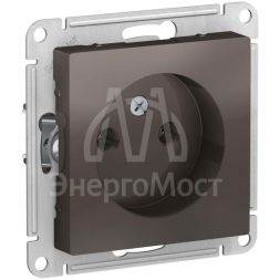 Механизм розетки 1-м СП AtlasDesign 16А без заземл. мокко SchE ATN000641