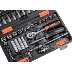 Набор инструментов, 1/4&amp;quot;, CrV, пластиковый кейс 57 предметов Вихрь