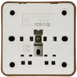 Розетка 1-м ОП Октава 10А IP20 без заземл. дуб IEK ERO10-K04-10-DC