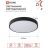Светильник светодиодный SCANDY SIMPLE-125RCB 125Вт 3000-6500К 10000лм 230В 400х50мм пульт ДУ черн. IN HOME 4690612062136