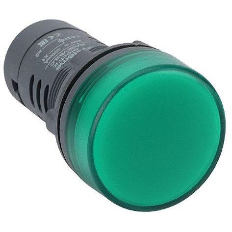 Лампа светосигнальная SB7 d22мм 24В DC зел. моноблочная SE SB7EV03BP