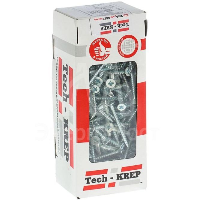 Саморез универсальный 45х4.5мм оцинк. (уп.200шт) Tech-KREP 102192
