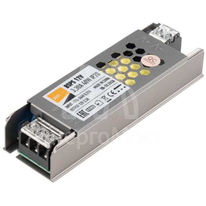 Драйвер BSPS 12В 3.3A=40Вт JazzWay 3329334A