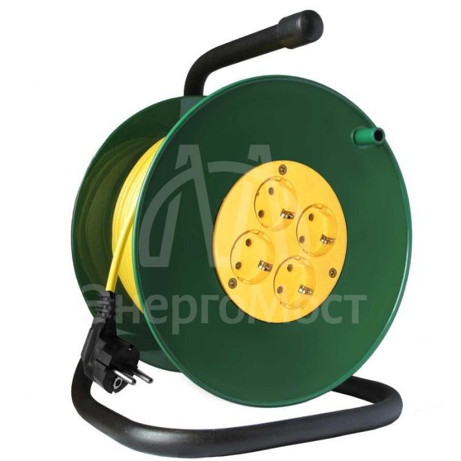 Удлинитель на катушке 4х50м с заземл. 16А IP20 3.7кВт Союз 481S-3605