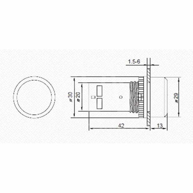 Кнопка EB22 возвратная красн. NO+NC 230 В Rexant 36-5530
