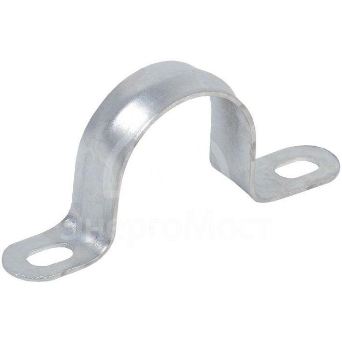 Скоба крепежная двухлапковая d16-17мм метал. IEK CMAT11-16-100