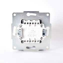 Механизм выключателя 3-кл. 1п СП Karina 10А IP20 черн. бархат LEZARD 707-4288-109