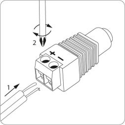 Разъем питания 2.1х5.5мм с клемм. колод. (уп.50шт) Rexant 14-0315
