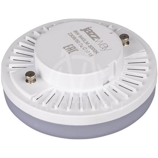 Лампа светодиодная PLED-GX53 8Вт таблетка 3000К мат. тепл. бел. GX53 640лм 230В JazzWay 2855374
