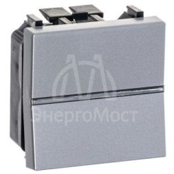 Механизм переключателя проходного 1-кл. 2мод. СП Zenit 16А IP20 с клавишей серебр. ABB 2CLA221000N1301