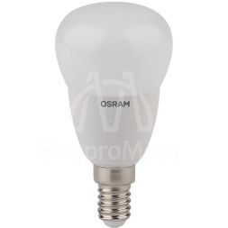 Лампа светодиодная LED STAR CLASSIC P 40 5W/827 5Вт шар 2700К тепл. бел. E14 470лм 220-240В матов. пласт. OSRAM 4052899971615