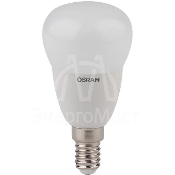 Лампа светодиодная LED STAR CLASSIC P 40 5W/827 5Вт шар 2700К тепл. бел. E14 470лм 220-240В матов. пласт. OSRAM 4052899971615