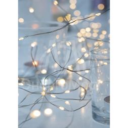 Гирлянда светодиодная &amp;quot;Нить&amp;quot; 30+5м 300LED тепл. бел. возможность соединения до 3шт 220В КОСМОС KOC_GIR-V102