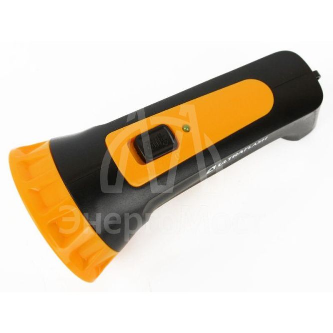 Фонарь LED 3804M (аккум. 220В черн./желт. 4 LED SLA пласт. коробка) Ultraflash 12867