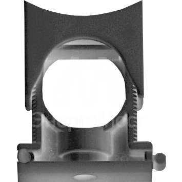 Держатель для труб (клипса) d10-17мм раздвижной с крышкой полиамид черн. DKC PASW1017N