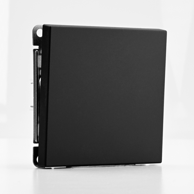 Переключатель 1-кл. ArtGallery 10AX быстрозажим. клем. механизм карбон SE GAL001061S