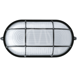 Светильник ЛОН 94 808 NBL-O2-60-E27/BL 1х60Вт E27 IP54 (аналог НПБ 1402 черн. овал с решеткой 60Вт) Navigator 94808